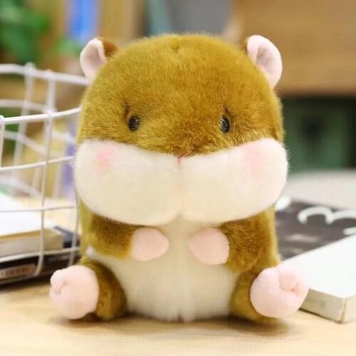 Like Real Land Animals Plush Toys Round Cute Lifelike Hamaster Cricetulu Stuffed Dolls Gifts For Kids Boy Girls