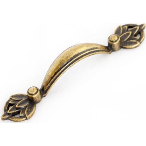 Classical style Bronze Antique Style Drawer Cabinet Pull Handle( C.C:128mm L:192mm)