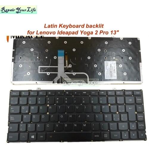 Repair You Life Laptop Keyboard for Lenovo Ideapad Yoga 2 Pro 13" backlit Yoga2 13,Yoga2 Pro13-ISE Latin pk130s91a15 25212825