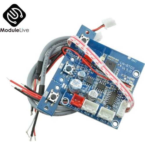 LN-BT02 Stereo Smart 4.0 Bluetooth Audio Receiver Module Wireless Stereo Sound Board 7V-30V For Car Phone