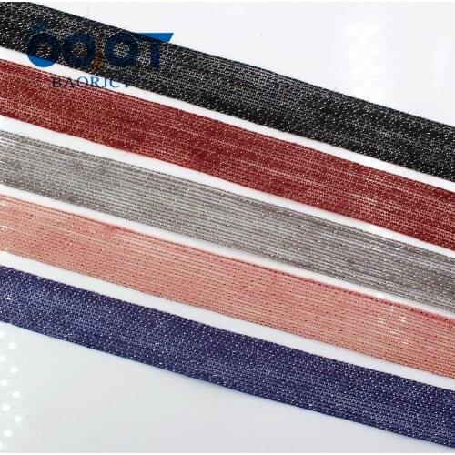 OOOT BAORJCT I-181103-75,10yards 25mm linen shiny ribbon DIY handmade bow headdress gift wrap birthday wedding decoration