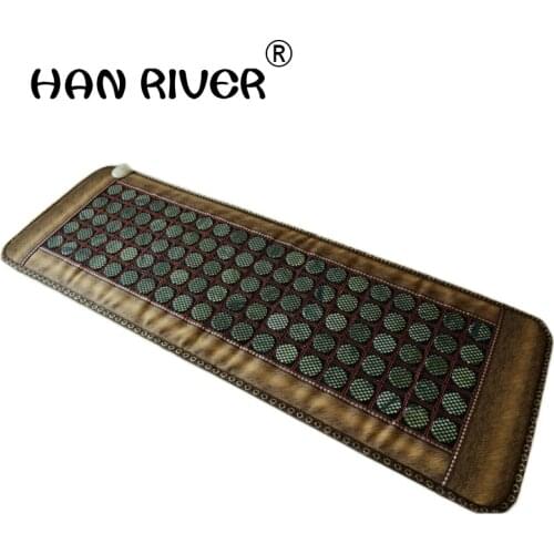 High Quality Jade tourmaline mattress bamboo carbon fiber cushion jade mattress jade cushion electric heated 50X150CM for Sale