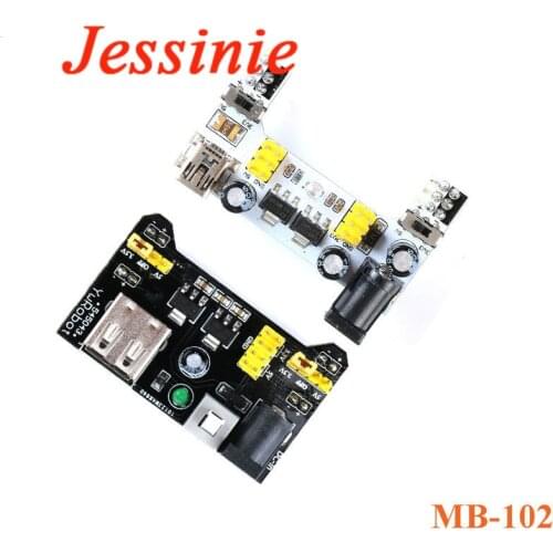 MB102 Breadboard Power Supply Module /MB102 white Breadboard Dedicated Power Module 2-way 3.3V 5V MB-102 Solderless Bread Board