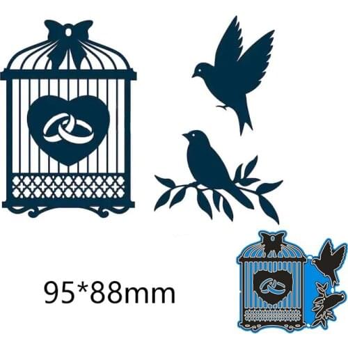 95*88mm birdcage bird ring new Metal Cutting Dies for decoration card DIY Scrapbooking stencil Paper Album template Dies