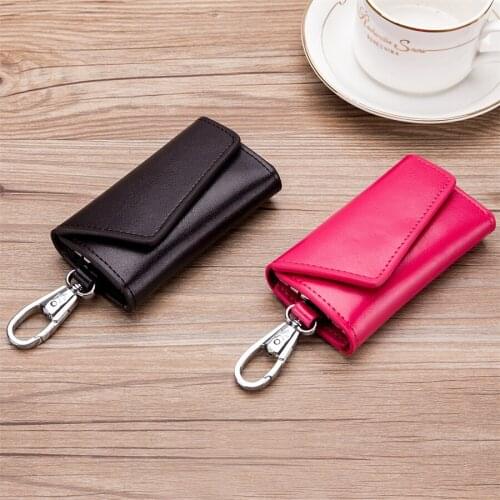 Man’s Multifunctional Card Holder Genuine Leather Lady’s Card Storage Wallet Purse High Capacity Car Key Purse for Woman F1132