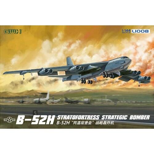 Great Wall Hobby L1008 1/144 U.S. B-52H Stratofortress Strategic Bomber - Scale Model Kit