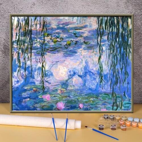 Tree Landscape Paint By Numbers Complete Kit Oil Paints 40*50 Picture By Numbers Photo New Design Adults Wholesale Drawing