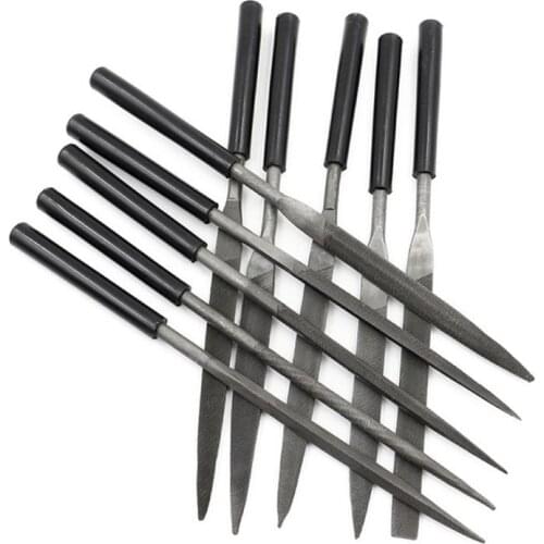 140 mm 10PCS Diamond Mini Needle File Set Hand Tools for Ceramic Glass Gem Stone Hobbies and Crafts Tools Dropshiping