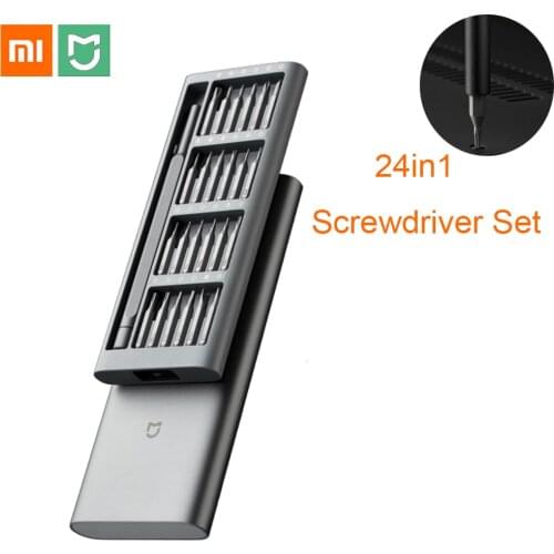 Xiaomi Mijia Screwdriver Set 24in1 Precision Magnetic Bits Portable Aluminum Alloy Case Daily Use Screw Drivers Home Repair Tool