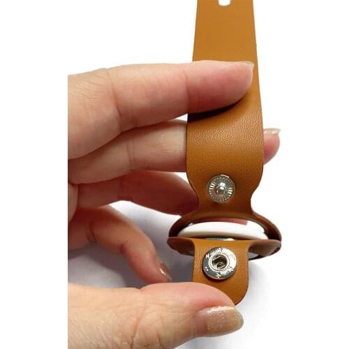 Newest 2021 For Apple AirTags PU Leather Case Cover GPS Tracker Protective Case For Airtag Case