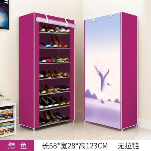 New Combination Shoes Organizer Cabinet Cloth Non-woven Storage Shoes Rack Folding Shelf Containers Holder Home Furniture