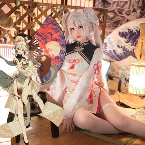 Onmyoji Cosplay Shiranui Manager Costume Moduqimeng Dream Cheongsam Halloween Anime Cosplay Girls Dress
