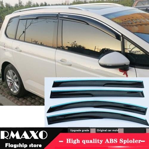 For Volkswagen Touran L Plastic Window Visor 2017-2019 WXK Vent Shades Sun Rain Deflector Guard For Volkswagen Touran 4PCS/SET