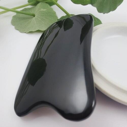 By china post with tracking Black Bian Stone Gua Sha Massage Board - BUFFALO HORN-high quality thicken guasha tool
