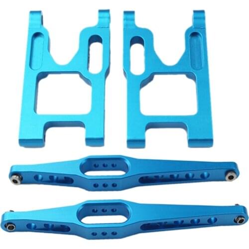 Rocker Arm for Wltoys 12428 12423 12628 Fy-03 Rc Car Metal Parts Upgrade 12428-0004 Left Right Swing Arm with 2Pcs 95mm Hole to