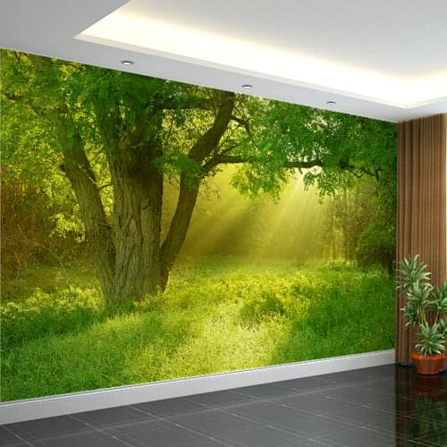 Custom natural scenery large mural living room sofa TV background wall paper 3D stereo conference room 3D wallpaper