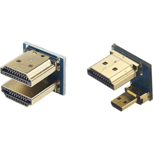 Raspberry Pi 4 Micro HDMI-compatible Adapter HDMI-compatible Converter For Raspberry Pi 3 Model B 4B/3B+/3B