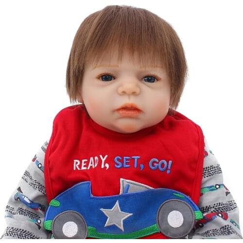 DollMai 50 cm Real Looking Lifelike Baby Dolls Newborn Silicone Reborn Baby boy Dolls for Sale boneca bebes reborn menino