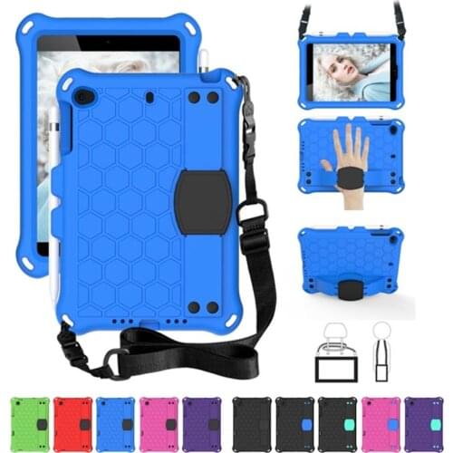 IPad Mini 1 2 3 4 5 Shockproof Hand Strap Shoulder Kids Safe Eva Case for Ipad Mini mini5 mini4 mini3 mini2 Stand Silicone Cover