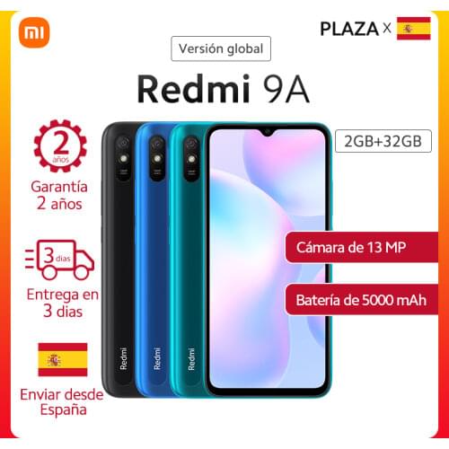 Gobal Version Redmi 9A 2GB 32GB Smartphone 5000mAh MediaTek Helio G25 6.53” HD 13MP AI Camera