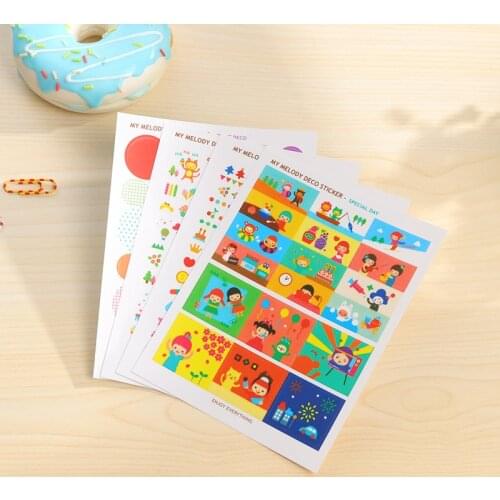 Japanese Style Fun Villain Transparent Cute Lifelog DIY Cartoon Painting Album Mobile Phone Stickers