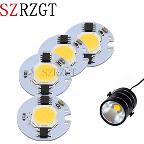 10pcs LED COB Chip Light 3W 5W 7W 9W 220V Input Smart IC Cold White Warm White DIY For LED Spotlight Floodlight