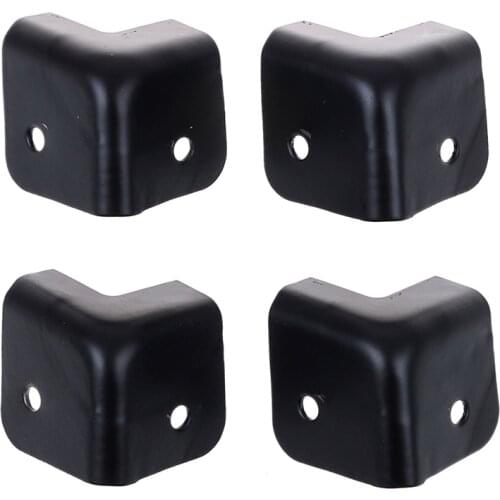 4Pcs Metal 2 Hole Guitar AMP Speaker Cabinet Corners Amplifier Corner Brackets