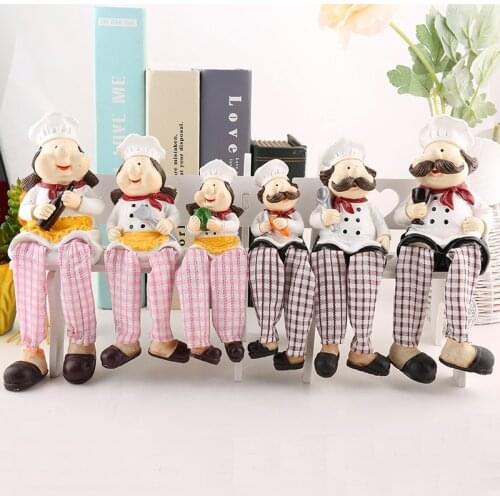 5styles Creative Chef Home Gift Ornament Lovers Toothpick Music Chef Seasoning Master Crafts Ornament Bedroom Home Decoration