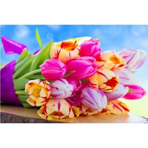 5d diamond painting tulips flower embroidery mosaic art diamond dotz diy rhinestone picture puzzle tapestry wall decor stickers
