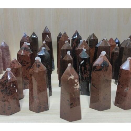 7-10cm natural Red Obsidian points wand unique natural quartz crystal fengshui stone dispel negative energy healing mind