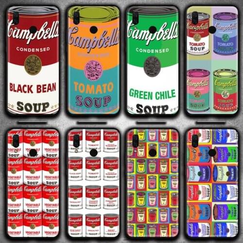 Andy Warhol Soup Phone Case Huawei Y6P Y8S Y8P Y5II Y5 Y6 2019 P Smart Prime Pro
