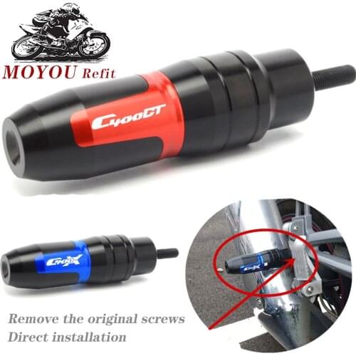 For BMW C400X C400GT C 400X Motorcycle CNC Aluminum Frame Exhaust Sliders Crash Protector Pads Crash silder with logo