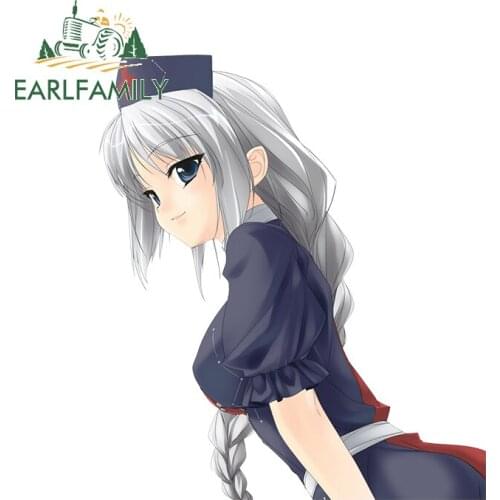 EARLFAMILY 13cm x 11.4cm for Yagokoro Eirin Vinyl Car Stickers Anime Motorcycle Fine Waterproof DIY Personality Snowboard Decal