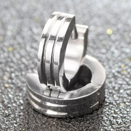 Dolaime classic unisex earring for gift stainless steel small round hoops earring jewelry man woman GE539