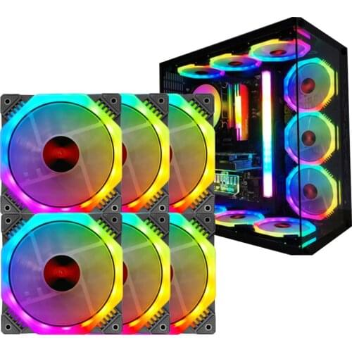A-RGB PC Fans 120mm RGB Fan Chip shape style 5V A-RGB Chassis Quiet Fan Control Water Cooler Custom Ark2 fan cooler