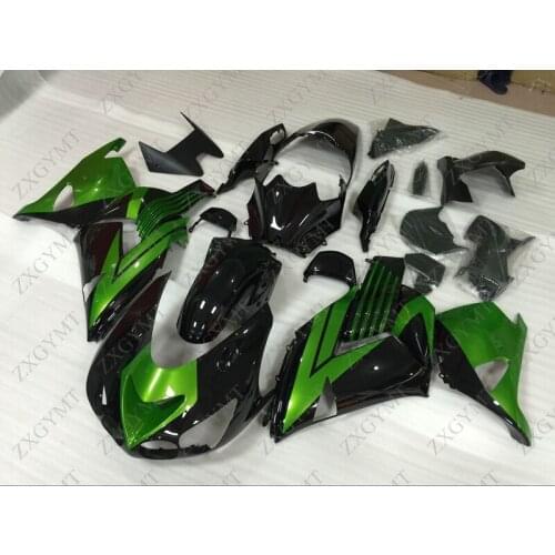 Bodywork ZZR 1400 2006 - 2011 Green Black Fairings ZZR 1400 2008 Full Body Kits ZZ-R1400 2007