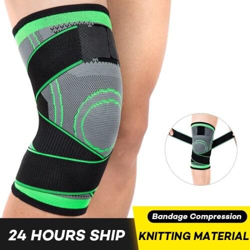 Summer Knitting Crossfit Kneepads Running Cycling Knee Support Braces Nylon Sports Compression Elastic AB023