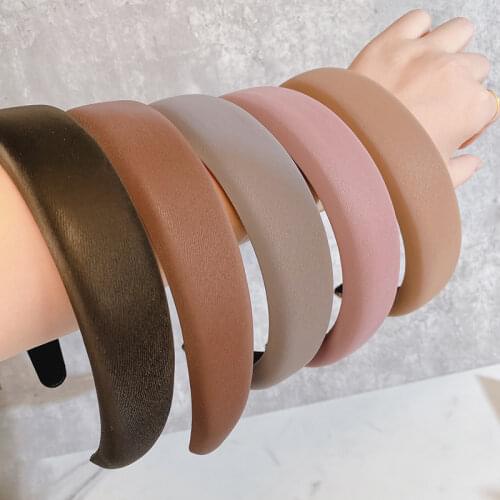 Fashion Wide Weaving Headband Sponge Hairband Women Elegant Solid Hair Bands Hair Hoop Bezel Korean Headdress Hair Accessories