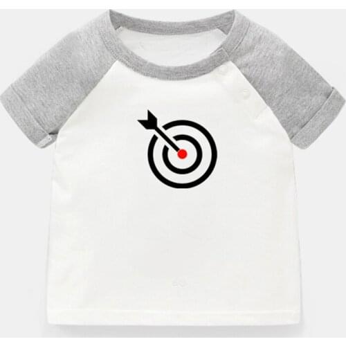 Find Your Tribe One Shot Center Fashion Lucifer Design Newborn Baby T-shirts Toddler Graphic Raglan Color Short Sleeve Tee Tops