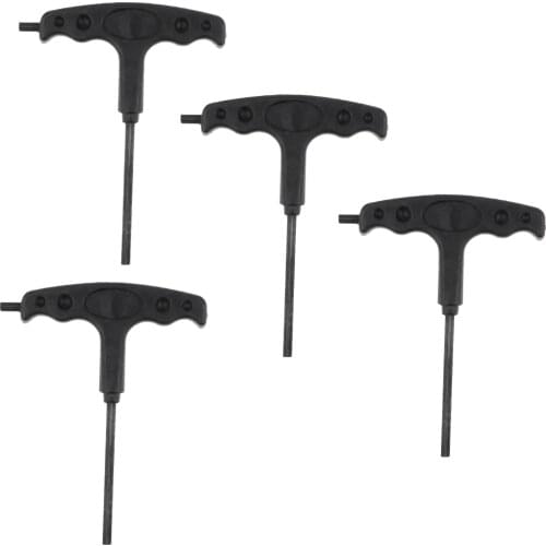 4 Pack Skate Tools Multi-Function Portable Roller Inline T Tool Wrench with T-Type Allen Key