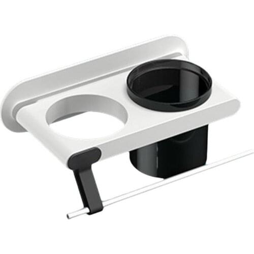 Home Bathroom Wall-mounted Hair Dryer Holder Shelf Storage Stand Organizer Rack