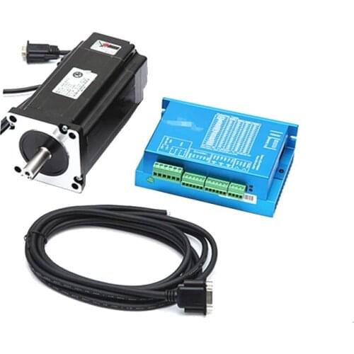 Nema 34 12N.m 8.5N.m 4.5N.m Closed Loop Stepper Motor Kit Servo Driver HBS860H + 86HB250 86 2 Phase Stepper Motor + Coding line