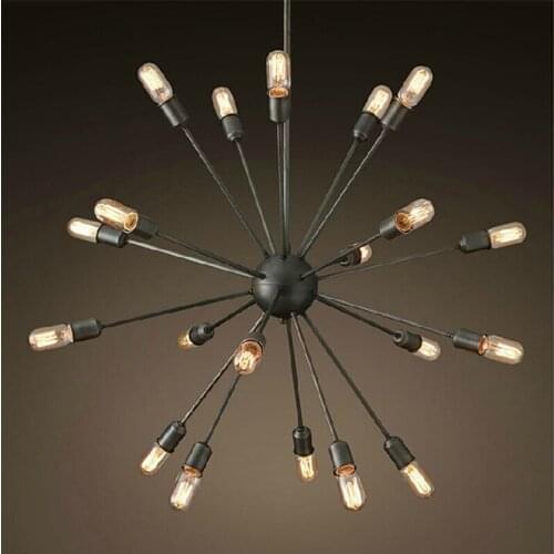 Loft Industrial Adjustable Spider Pendant Light Retro Creative personality Nordic Iron Satellite Lamps