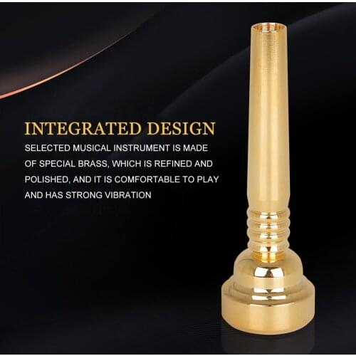 Portable 17C Trumpet Mouthpiece Bugle Mouth Lightweight Brass Musical Instrument Practice Portable Music Elements