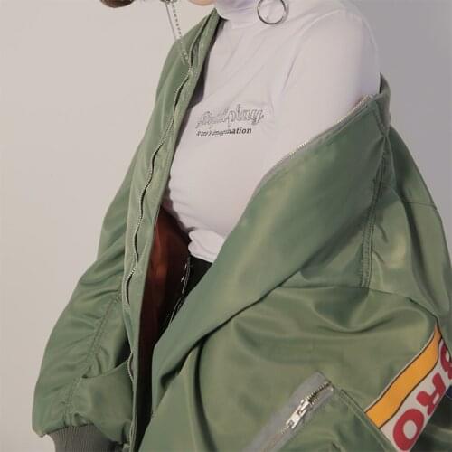 Korean Pop Harajuku Casual Womens Top Vintage Printed Womens Baseball Jacket Aesthetic Clothes Baggy Feminine Coat