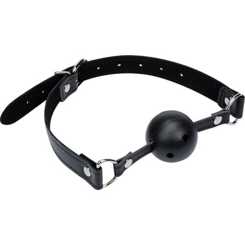 Hollow Red Ball Mouth Ball Gag, Mouth Cork Sex Stopper Romance Loving Joy Adult Sex Game Toys for Couples