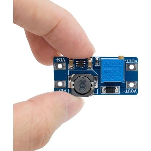 1PC MT3608 DC-DC Adjustable Boost Module 2A Boost Plate Step Up Module with/without MICRO USB 2V-24V to 5V 9V 12V 28V