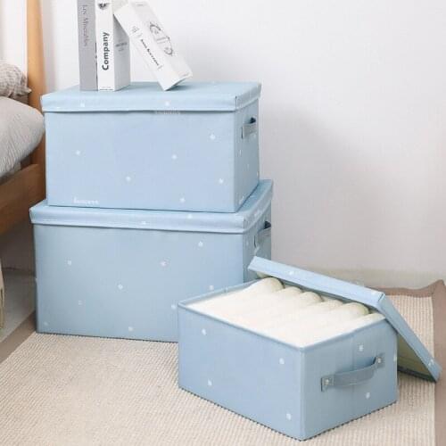 Foldable Storage Box Oxford Clothes Quilt Organizer Large Capacity Wardrobe Cases Container For Books Toys Underwear Container