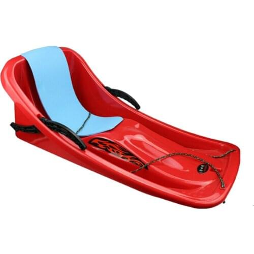 JK1225P High Backrest Thickened Antiskid Snowboarding Adults Sand Grass Skiing Board Outdoor HDPE Sleigh Childrens Snowboard