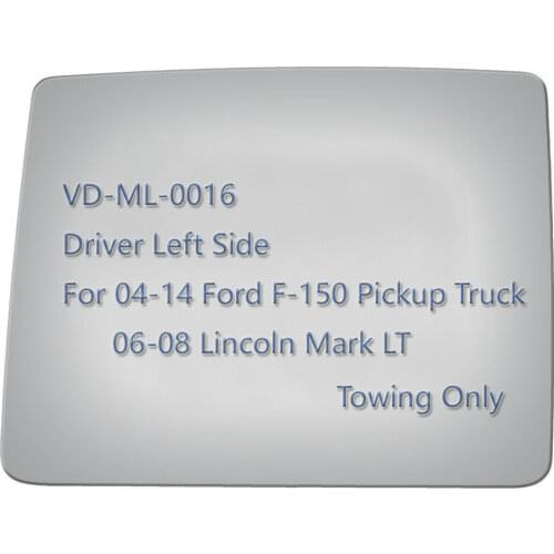 Upper Towing Rear view Mirror Glass For 2006 2007 2008 Lincoln LT Side Mirror Glass Pickup Truck Driver Left Side